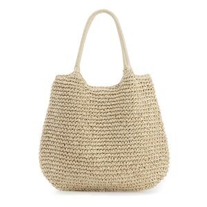 8127 Summer Straw Beach Bags Large Woven Shoulder Handbags Boho Tote Bag